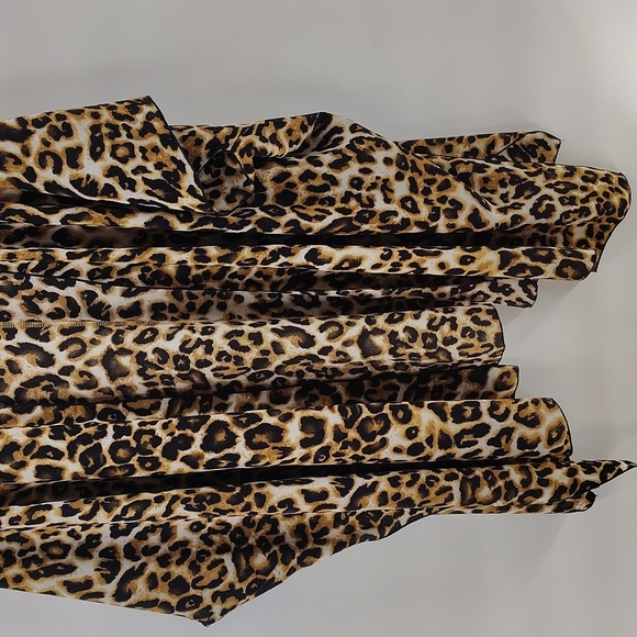 Comme Toi Leopard Kimono Size Small Medium Relaxed Fit Animal  Print Flowy - Picture 3 of 9